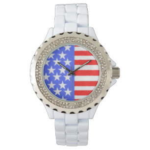 Happy Birthday stars on the flag Watch