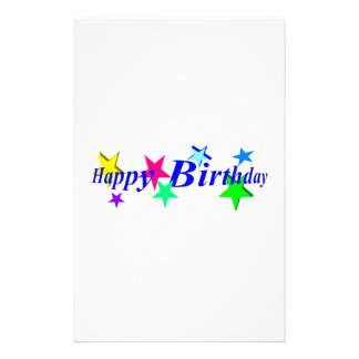 Happy Birthday Stationery
