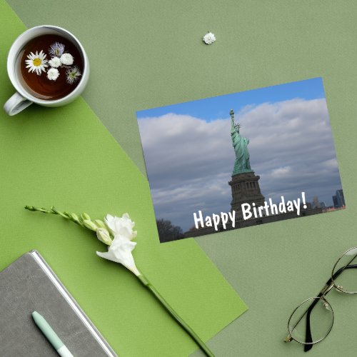 Happy Birthday Statue of Liberty NYC Card