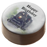 Happy Birthday  Steam Train Chocolate Dipped Oreo at Zazzle