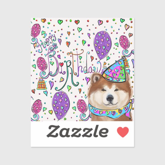 HAPPY BIRTHDAY STICKER (Sheet)