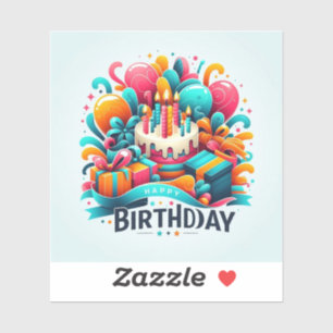 Happy Birthday Sticker