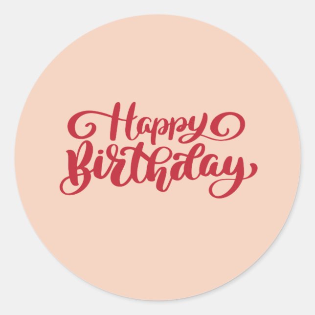 Happy birthday sticker (Front)
