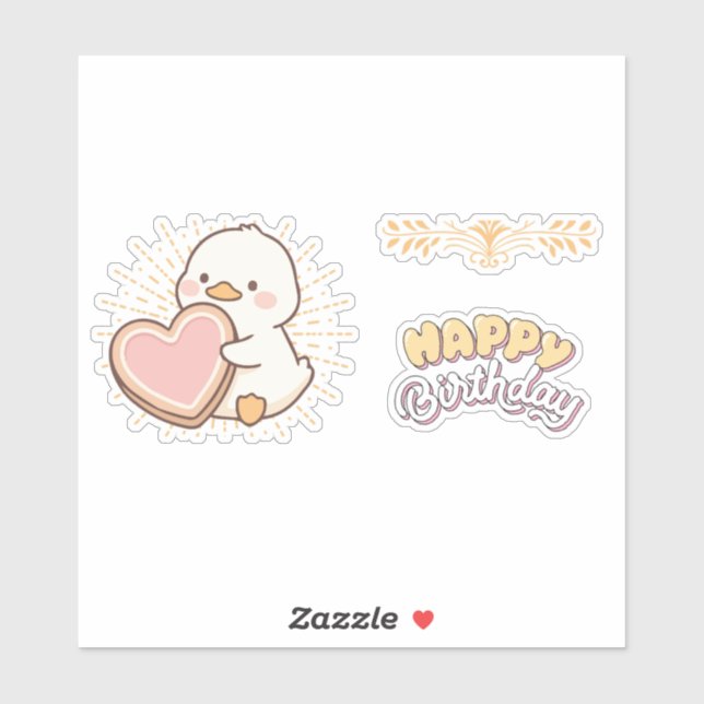 HAPPY BIRTHDAY  STICKER (Sheet)