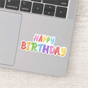 Happy birthday sticker