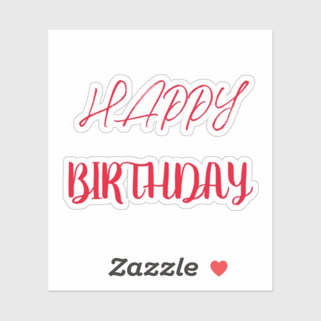 Happy Birthday Sticker (Sheet)