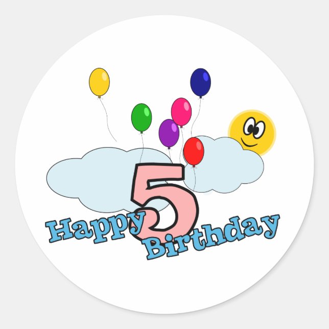 Happy Birthday Sticker (Front)