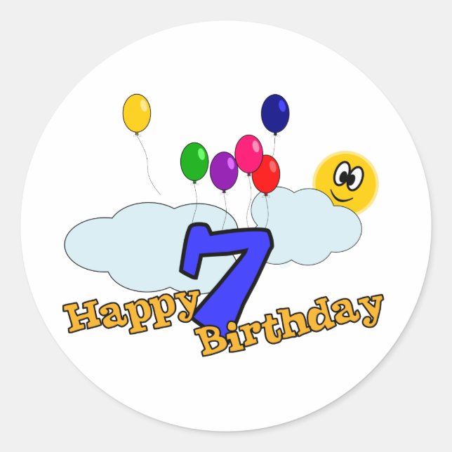 Happy Birthday Sticker (Front)
