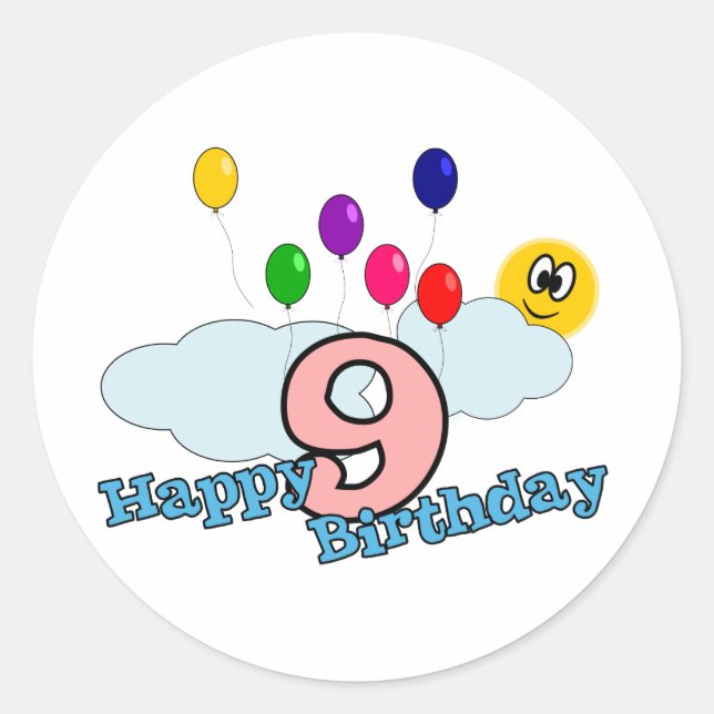Happy Birthday Sticker (Front)