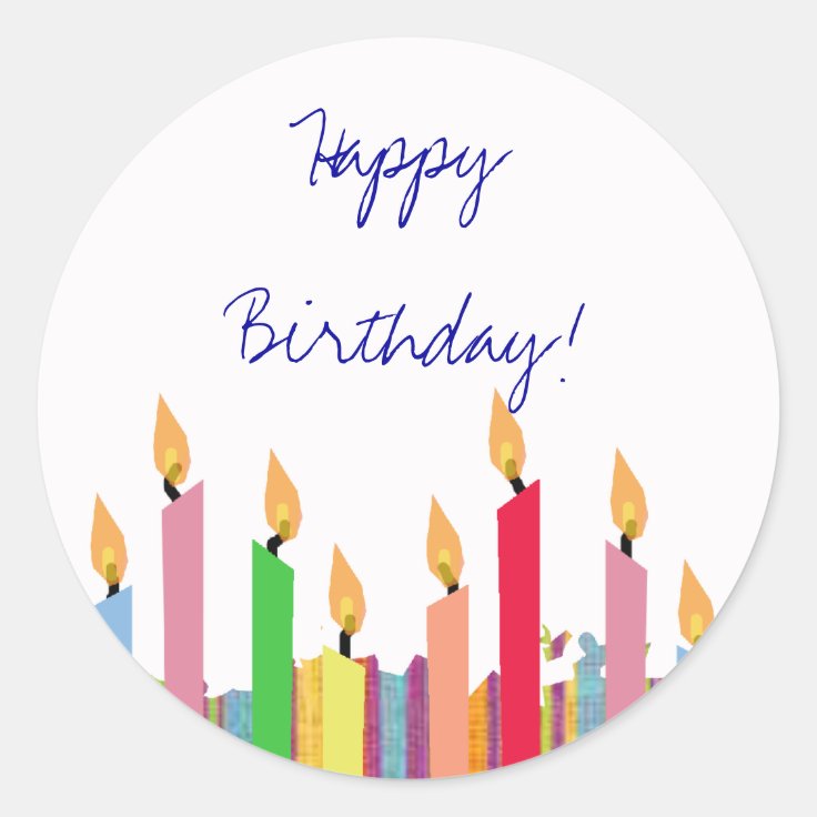 Happy Birthday Sticker Zazzle