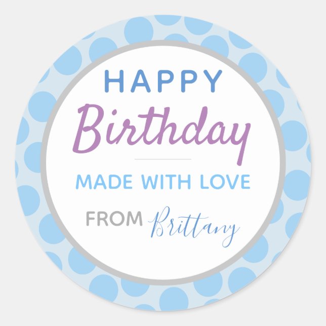 Happy Birthday Sticker (20) (Front)