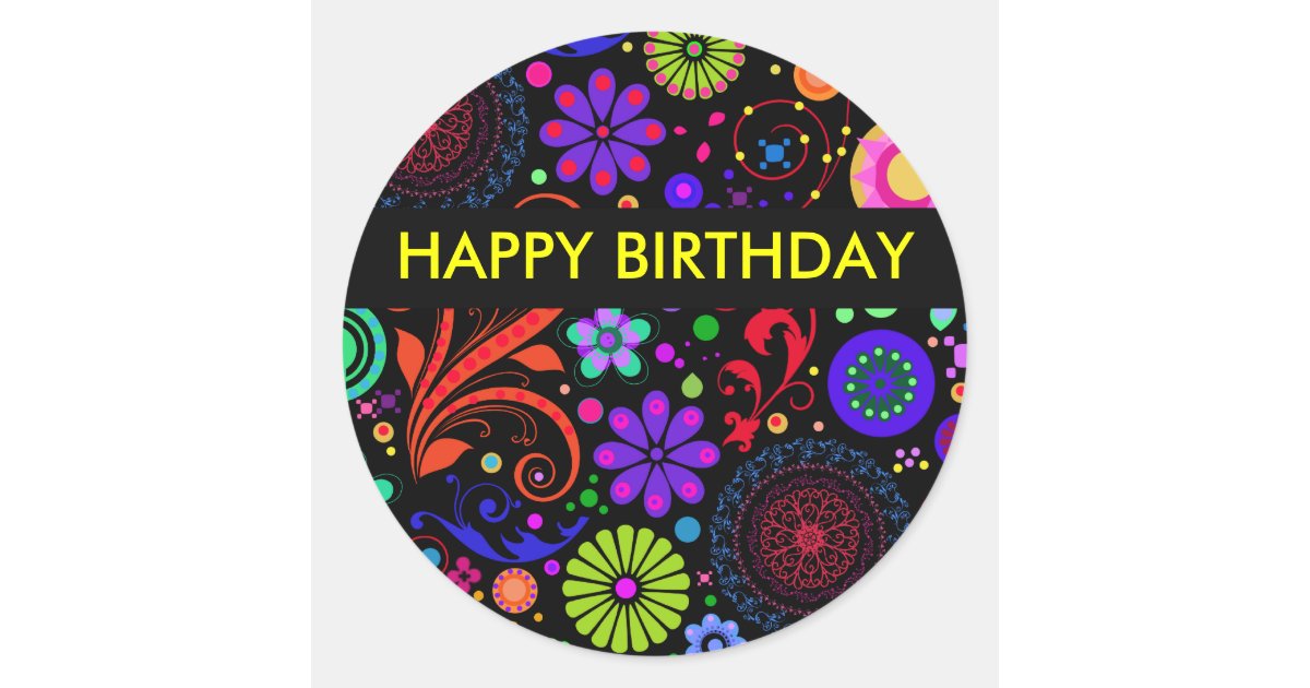 Happy Birthday Stickers Zazzle com