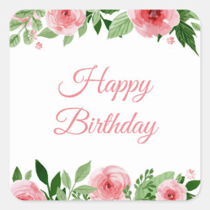 Happy Birthday Stickers