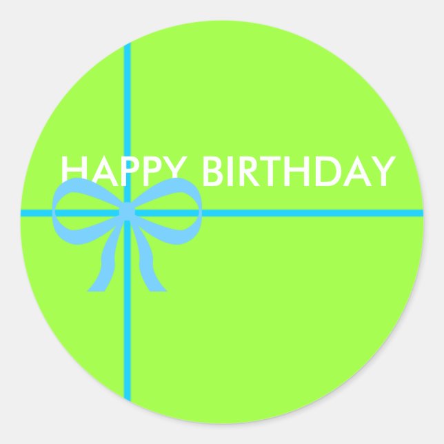 HAPPY BIRTHDAY STICKERS (Front)