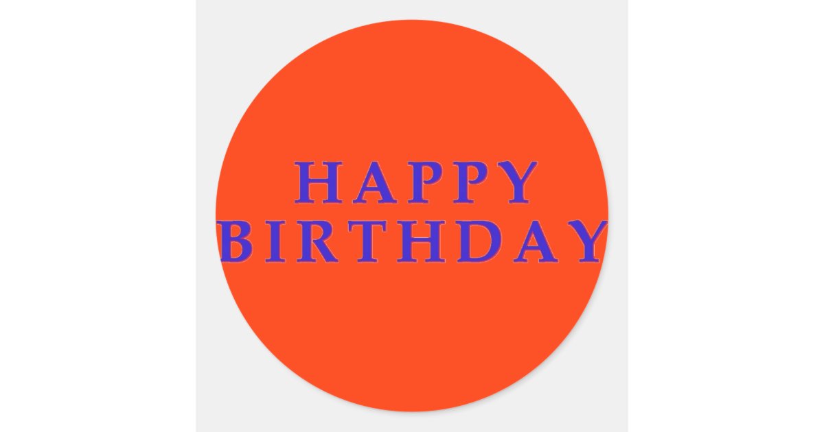 Happy Birthday stickers Zazzle