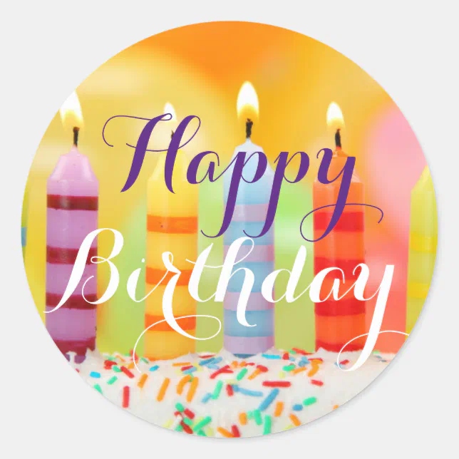 Happy Birthday Stickers Zazzle