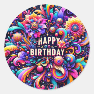Happy birthday stickers