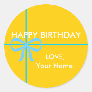 HAPPY BIRTHDAY STICKERS - Customized