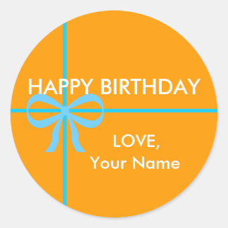 HAPPY BIRTHDAY STICKERS - Customized
