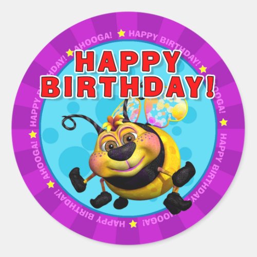 Happy Birthday Stickers with BeeWee