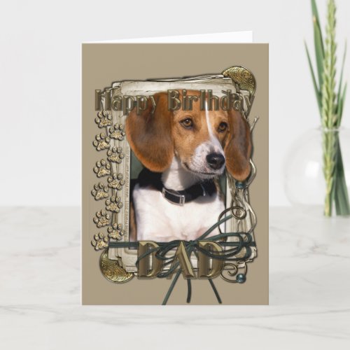 Happy Birthday _ Stone Paws _ Beagle _ Dad Card