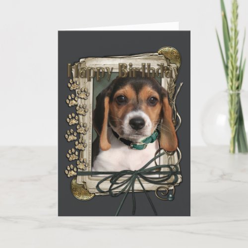 Happy Birthday _ Stone Paws _ Beagle Puppy Card