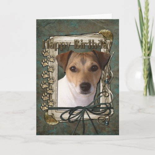 Happy Birthday _ Stone Paws _ Jack Russell Card