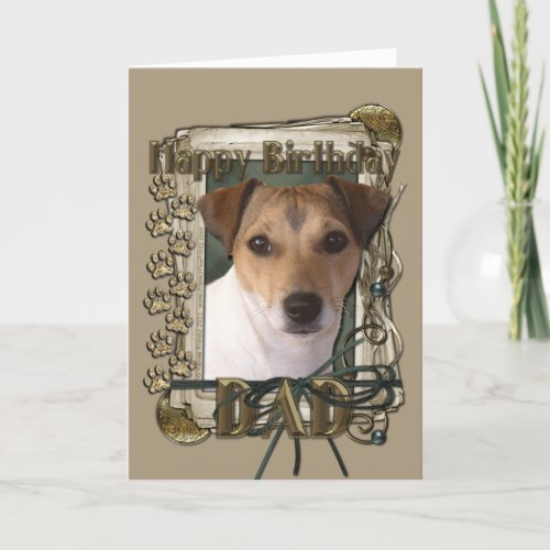 Happy Birthday _ Stone Paws _ Jack Russell _ Dad Card