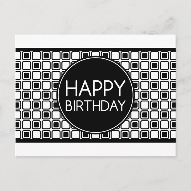 happy birthday (studioSquares) Postcard (Front)