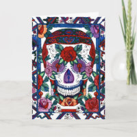 Happy Birthday Sugar Skull Card - DD3