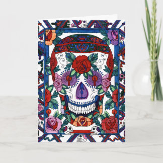 Happy Birthday Sugar Skull Card - DD3