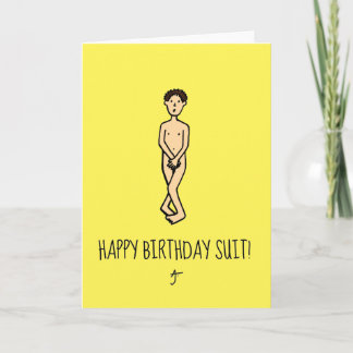 Happy Birthday Suit Card