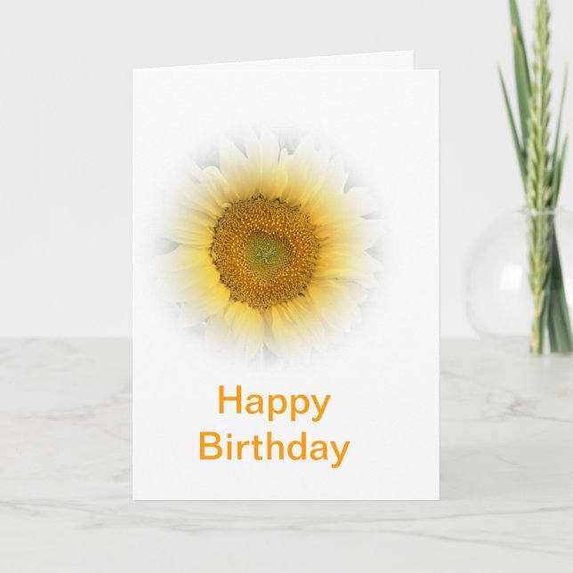 Happy Birthday sunflower Card (Front)