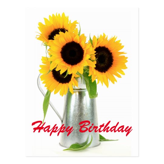 happy_birthday_sunflowers_bouquet_postcard rd838a3004e404f58998bc2195111354a_vgbaq_8byvr_540