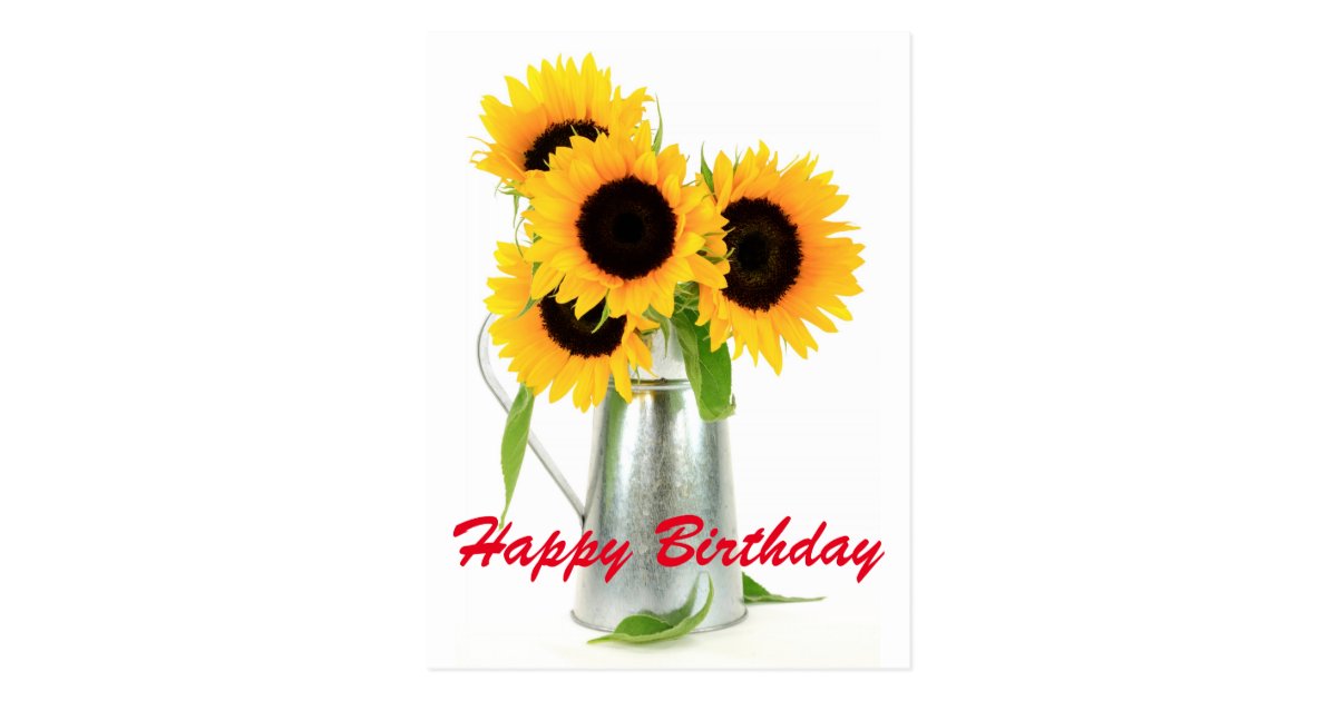 happy_birthday_sunflowers_bouquet_postcard rd838a3004e404f58998bc2195111354a_vgbaq_8byvr_630