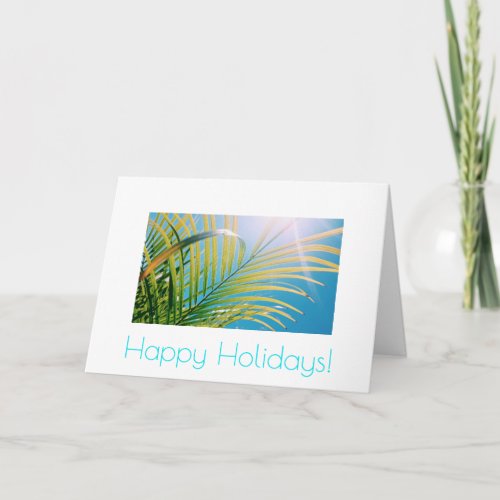 Happy Birthday Sunny Palm Tree Greeting Card