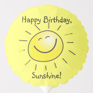 Happy Birthday, Sunshine! Balloon