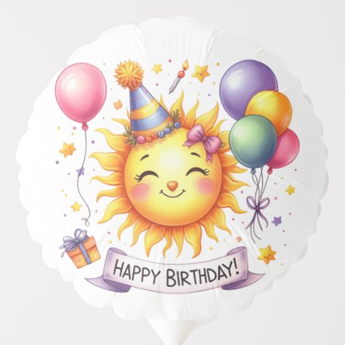 Happy Birthday Sunshine  Balloon