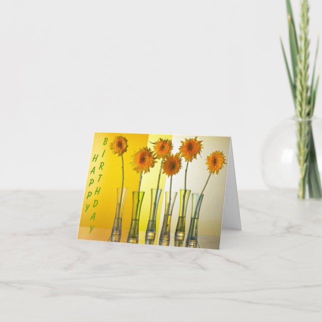 Happy Birthday Sunshine! Card (Front)