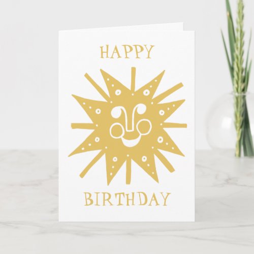 HAPPY BIRTHDAY SUNSHINE CARD