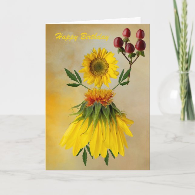 Happy Birthday Sunshine Card (Front)