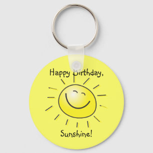 Happy Birthday, Sunshine! Keychain