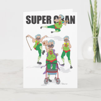 Happy Birthday Super Gran Card