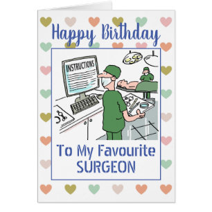 Happy Birthday Surgeon Cards
