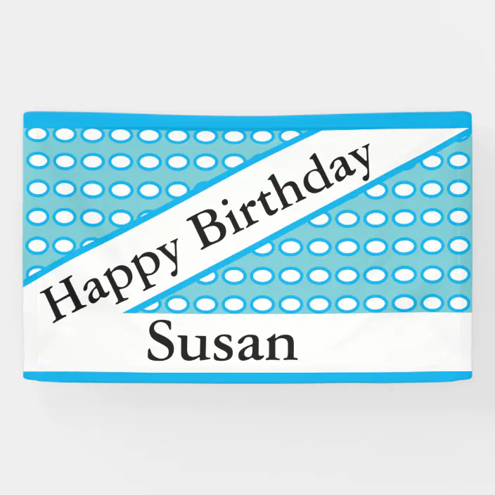 Happy Birthday Susan Custom Banner Zazzle Com