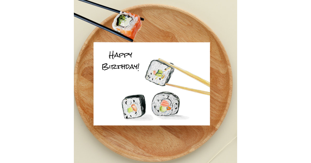 This Is How I Roll Ramen Sushi Anime Manga Gift Greeting Card by