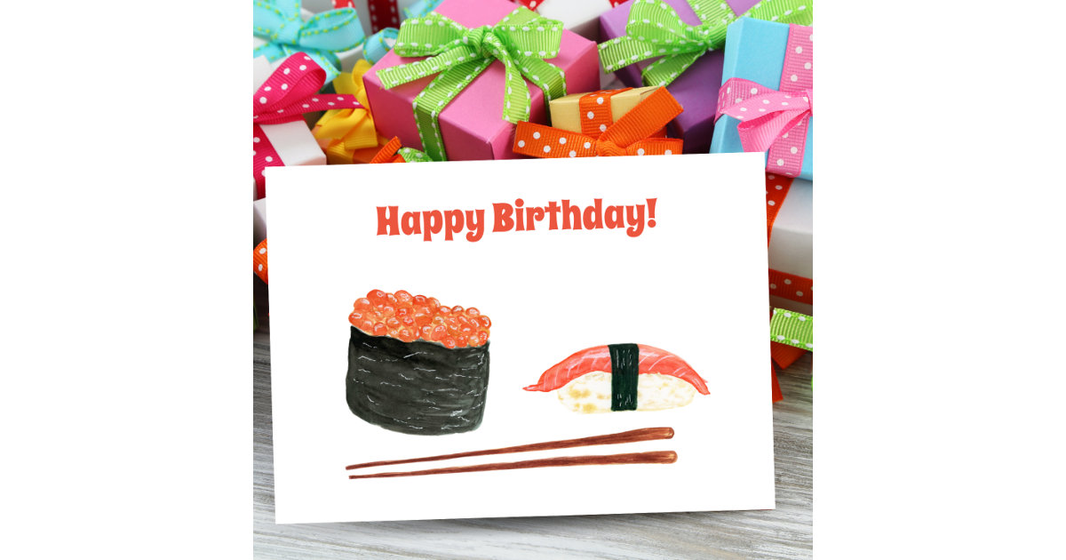 This Is How I Roll Ramen Sushi Anime Manga Gift Greeting Card by