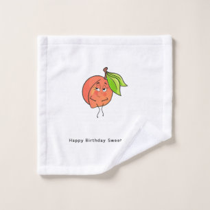 Happy Birthday Sweet Cheeks, birthday Wash Cloth