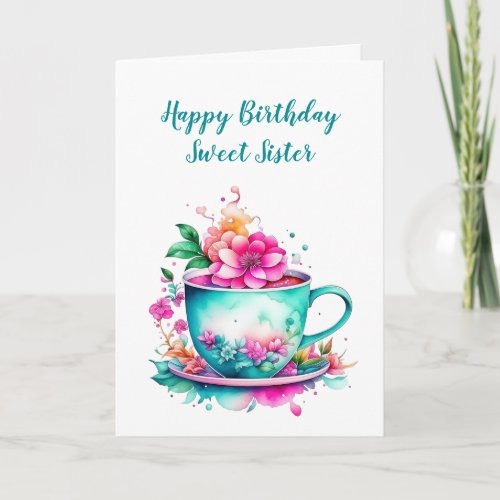 Happy Birthday Sweet Sister Card
