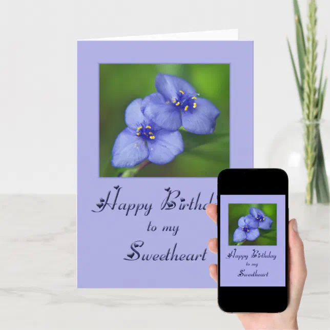 Happy Birthday Sweetheart Card | Zazzle